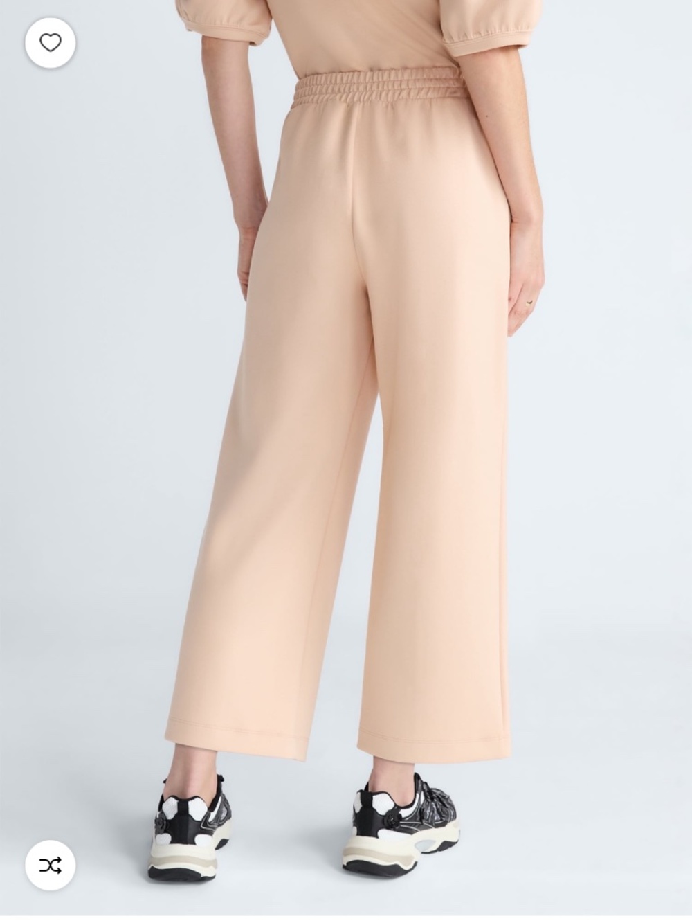 Scoop Women’s Plus Peach Scubaknit Cropped Seamed Size 1X NWT - Picture 4 of 6